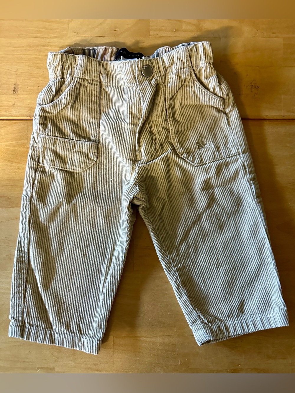 Burberry Baby sz 9 mo Corduroy Pants in Beige